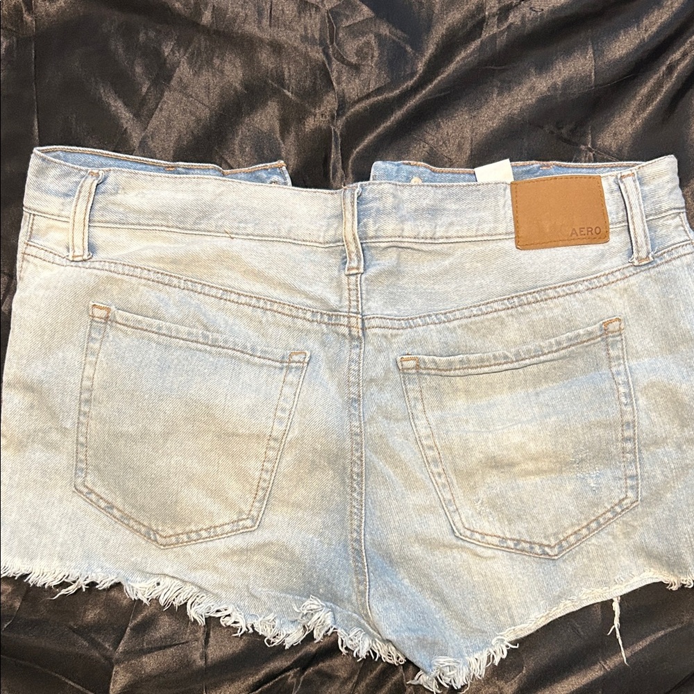 Aeropostale Faded Blue Jean Shorts